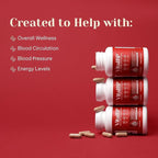 VitalBP - 4 Pack - Support for Normal Blood Pressure - Supports Blood Flow & Arteries - with CoQ10, L-Citrulline, and K2 & D3-60 Capsules