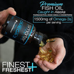 (2 Pack) Smarter Omega 3 Fish Oil, Berry Flavor, Burpless, Tasteless, 2000mg, Potent Triple Strength DHA EPA Brain OMEGA3, Made with AlaskOmega®