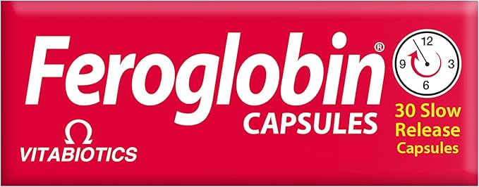 Feroglobin Vitabiotics Organic Vitamin and Mineral Capsules 30 Capsules