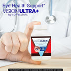 (3 Pack) Official VisionUltra+ Eye Health Support Supplement Premium Blend*, Vision Ultra+ Capsules Eye Health Formula with Lutein, Beta-Carotene, Vitamin B12 and Zinc, 180 Capsules