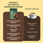 10 Kinds Mushroom Coffee with Probiotic(Lion's Mane, Cordyceps, Turkey Tail & Other), Ashwagandha Instant Coffee Mushroom Supplement for Better Energy, Gut Health 210g 7.41oz