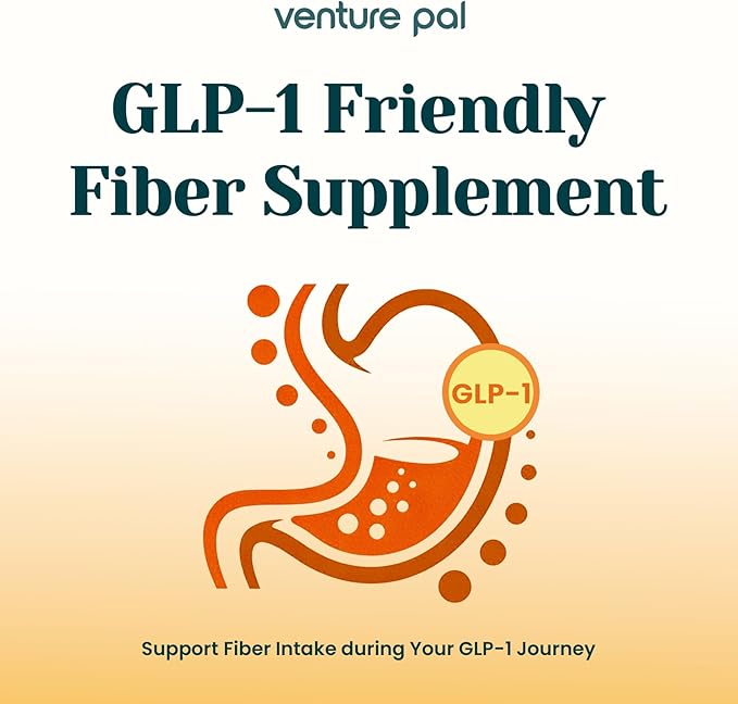 6-in-1 Daily Fiber Powder Supplement, Premium Acacia Fiber for Digestive & Gut Health, Sugar Free, GLP-1 Friendly Fiber Powder with Prebiotic, Probiotics, Collagen Peptides & Electrolytes - For Women