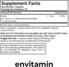 envitamin 5-MTHF - Methylfolate (Active B9 Folate) Supplement - 30 Capsules - 5-MTHF 1mg