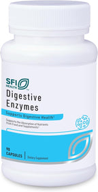 Klaire Labs SFI Health Digestive Enzymes - Gut Health Supplements with Amylase, Protease, Lactase, Cellulase & Lipase Enzymes for Digestion - Supports Occasional Bloating & Gas (90 Capsules)