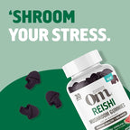 OM MUSHROOM SUPERFOOD Reishi Gummies – USA Grown Organic Mushrooms – Supports Immune Health, Balance & Stress Relief – Watermelon Dream Flavour – 30 Servings, 60 Count.