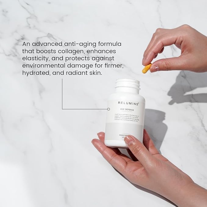 Relumins Cellular Renewal Duo – Advanced Cell Regenerator + Age Defense Complex – NAD+ & Energy Support with Resveratrol, CoQ10 & Glutathione – Two-Step Daily Wellness System
