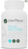 InterPlexus Mega-Polyzyme - Full Spectrum Vegetarian Digestive Enzymes with Bromelain for Gastrointestinal Support - Gluten Free, Dairy Free, Soy Free - 60 Capsules (60 Servings)
