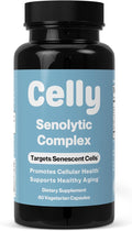 Celly Senolytic Complex | Longevity Supplement for Healthy Aging and Cellular Health with Quercetin and Fisetin | Targets Senescent Cells | 30 Servings | Non-GMO & 3rd Party Tested