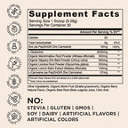 Daily Gut Health Powder 6-in-1 All Natural Supplement, Slippery Elm, L Glutamine, Lemon Balm with PepZinGI - Bloat & Gas Relief, GI Lining Repair, IBS Support - Mixed Berry, 30 Servings