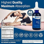 Trace Minerals Ionic Zinc - Ionic Zinc Supplement for Immune Support - Digestion, Growth & Skin Health Support - Chloride & ConcenTrace - Highly-Absorbable Drops - 2 fl oz (48 Servings)