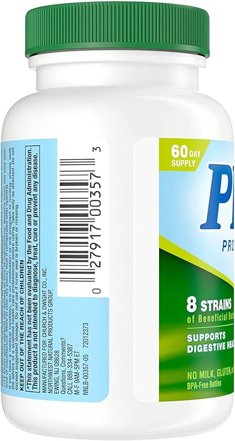 Nutrition Now PB8 Pro-Biotic Vegetarian Acidophilus - Pack of 3-120 Capsules Each