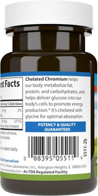 Carlson Chelated Chromium 200 mcg Superior Absorption - Healthy Metabolism Energy Production & Optimal Wellness - 100 Tablets