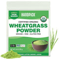 HANDPICK USDA Organic Wheatgrass Powder (10oz) Rich Green Powder - Lab Tested | 100% Whole Leaf | Gluten Free, Non-GMO | No Sugar, No Artificial Ingredients | Resealable Ziplock Pouch