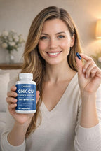 GHK-Cu Copper Peptide Supplement, 120mcg Vegan & Gluten-Free Delayed-Release Supplement Capsules for Skin & Hair - 60 ct