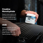 Transparent Labs Creatine HMB - Creatine Monohydrate Powder with HMB for Muscle Growth, Increased Strength, Enhanced Energy Output, and Improved Athletic Performance - 30 Servings, Hawaiian Splash