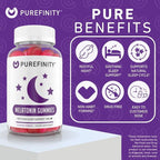 PUREFINITY Melatonin Gummies 5mg for Kids – Each Delicious Gummy is 2.5mg (2 Per Serving) for Easily Customizing Your Night, Gluten Free, Non-GMO, Vegan, 120 Count