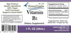 Vitamin B1 (Thiamine) Drops - High Potency Thiamine Vitamin B1 Extract - Vegan, Alcohol-Free Non-GMO Vitamin Liquid - Maintain Nervous System Health, Support Digestion & Boost Energy, 1 Fl Oz.