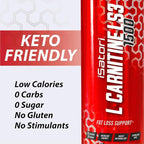 iSatori L-Carnitine LS3 1500, Triple-Blend Liquid L Carnitine Supplement, with Acetyl & Tartrate, Stimulant Free Energy, Low Calories, Sugar or Gluten, Keto-Friendly, Grape Flavor (32 Servings)