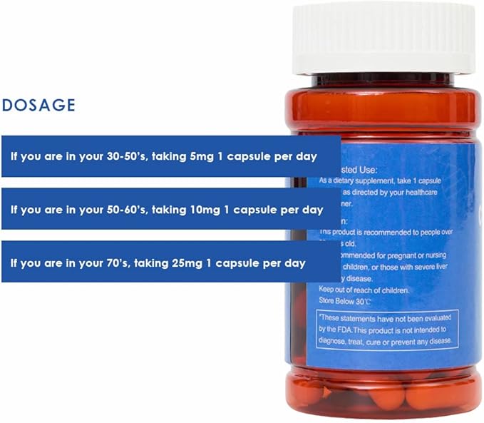 CAW Hypersorption Cycloastragenol 5Mg | Telomere Length Support | DNA Health Immunity Boost Anti-Aging | 30 Enteric-Coated Capsules (3 Bottles)