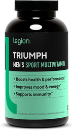 LEGION Men’s Wellness Stack – Creatine Gummies + Triumph Multivitamin + Vitamin D3 K2 + Triple Strength Omega 3 Fish Oil – Strength, Energy, Heart & Immune Support
