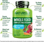 NATURELO Mens Multivitamins - Whole Food Multivitamin for Men with Vitamins, Minerals - 120 Vegetarian Capsules for Energy, Brain, Heart, Eye Health*
