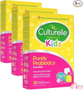 Culturelle Kids Chewable Daily Probiotic for Kids, Ages 3+, 30 Count, #1 Pediatrician-Recommended Brand, Natural Berry Flavored Daily Probiotics for Digestive Health, Oral Care & Immune Support