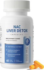 NAC Supplement 900 mg – Liver Cleanse Detox & Repair, Antioxidant & Cellular Health, Alcohol Defense Support – N-Acetyl Cysteine Capsules with Milk Thistle, Turmeric, Dandelion & Artichoke – 60 Count