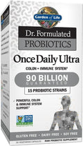 Garden of Life Dr. Formulated Probiotics Once Daily Ultra - 90 billion CFU - Daily Probiotic for Colon & Immune Support - 30 Vegetarian Capsules