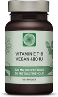 Vitamin E Complex 400 IU – Full Spectrum Tocopherols & Tocotrienols – All 8 Forms – High-Potency, Vegan, Antioxidant Support