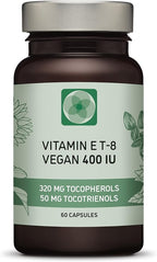 Vitamin E Complex 400 IU – Full Spectrum Tocopherols & Tocotrienols – All 8 Forms – High-Potency, Vegan, Antioxidant Support