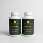 Zen Principle Zenease Sleep Support with Magnesium Glycinate, Ashwagandha KSM-66®, Saffron, L-Theanine & GABA – No Melatonin, Natural Stress Relief & Sleep Aid. 180 Capsules