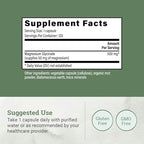 Pure Magnesium Glycinate 500mg - Chelated Magnesium Supplement, High Absorption Capsules for Sleep, Glicinato De Magnesio with Organic MCT Powder (120 Capsules)