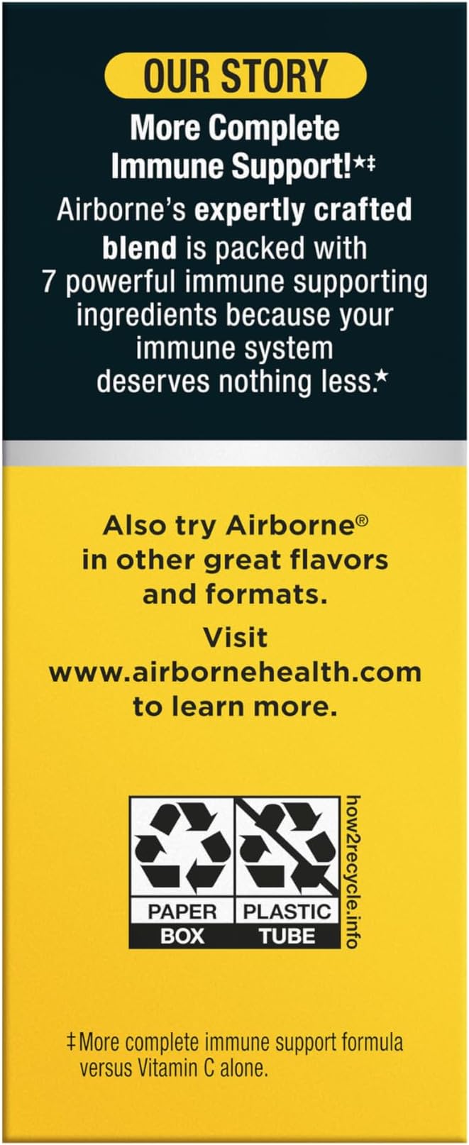 Airborne 1000mg Vitamin C with Vitamin D & Zinc, Sugar Free Multivitamin Immune Support Supplement, Antioxidants Vitamins A C & Vitamin E, 30 Effervescent Tablets, Zesty Orange Flavor