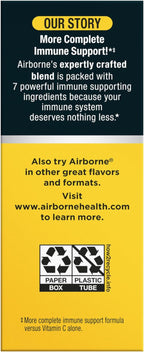 Airborne Variety Pack 1000mg Vitamin C with Vitamin D & Zinc, Sugar Free Multivitamin Immune Support Supplement, Antioxidants Vitamins A C & Vitamin E, 30 Effervescent Tablets, Citrus + Verry Berry