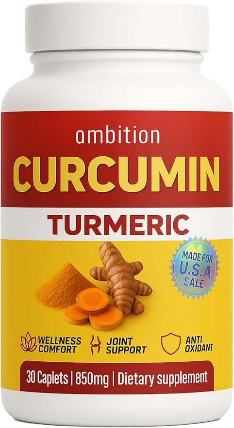 Curcuyin Turmeric Curcumin Supplement, 850mg, 30 Caplets