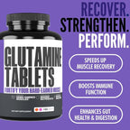 Crazy Muscle Keto Friendly L Glutamine Capsules 1000mg, Post Workout Supplement to Increase Recovery, Decrease Delayed Onset Muscle Soreness, Reinforce Strength Gains & Heal Leaky Gut (100 Pills)