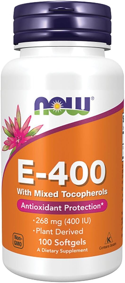 Now Foods Vitamin E-400 Mixed Tocopherols - 100 Softgels
