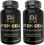 Stem Cell Activation Formula, 60 Capsules, with Vitamin D and B12, Youth and Longevity Support Maintain Youth and Longevity Patented StemCell Activation Fomula (2 Bottle (120 softgels))