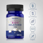 Piping Rock Kids Melatonin 1mg | 120 Chewable Tablets | Supplement for Children | Vegetarian,Non-GMO, Gluten Free