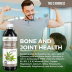 Herbal Papaya Bamboo Silica Supplements Organic Extract 12oz - Liquid Silica with Organic Hair, Skin and Nails Vitamins As Well As Bone and Joint Support