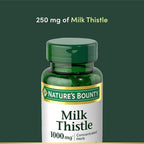 Nature's Bounty Milk Thistle 1000mg, Herbal Health Supplement, Daily Supplement, Gluten Free, Rapid Release Softgels, 50 Ct
