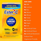 Ester-C Vitamin C 1000 mg Coated Tablets, Immune System Booster, Stomach-Friendly Supplement, 120 Count