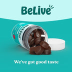 BeLive Biotin Gummies with MultiVitamins, Folate, Inositol – Supports Hair Growth, Healthy Skin & Nails – Vegan, Pectin Based – Strawberry Flavor (1)