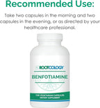 Rootcology by Dr. Izabella Wentz | Benfotiamine | 300mg Benfotiamine Form of Thiamine (Vitamin B1) | 120 Capsules