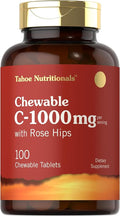 Carlyle Vitamin C Chewables | 1000mg | 100 Tablets | Natural Orange Flavor | Vegetarian, Non-GMO & Gluten Free Supplement | Tahoe Nutritionals