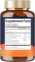 2 Packs Alpha Lipoic Acid 1000mg Antioxidant Supplement Capsules for Neuropathy Support Supplement Nerve Health, Liver Detox, Antioxidant, Metabolism and Cell Energy, Anti-Aging - Non-GMO, Gluten Free