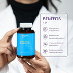 Feel Good Digestive Enzymes 4-in-1 Synbiotic+ – with Prebiotics, Probiotics & Postbiotics – Gut Health, Digestion & Bloating Relief – Pharmacist Formulated for Adults