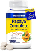 Enzymedica Papaya Enzymes Chewable, Digestive Enzymes for Women and Men, with Organic Papaya Juice and Chlorophyll, High Potency Bromelain & Papain, Vegan, Mint Flavor, 240 Tablets
