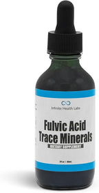 Fulvic Acid Trace Minerals Supplement - 169 Servings - Humic Acid Multimineral Electrolyte Liquid Drops - Bioavailable Extract