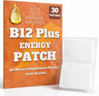B12 Energy Patch – Methylcobalamin B12, Caffeine-Free, Pill-Free Patch for Daily Energy Support – 30-Day Supply